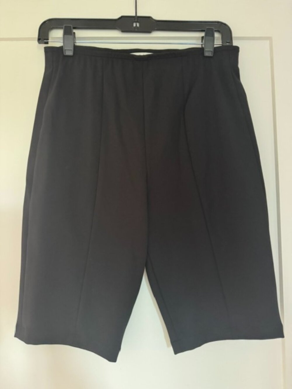 Tibi size 8 black "biking" shorts